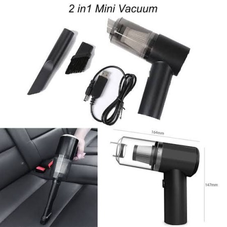 2 in 1 Portable & Rechargeable Vacuum Cleaner